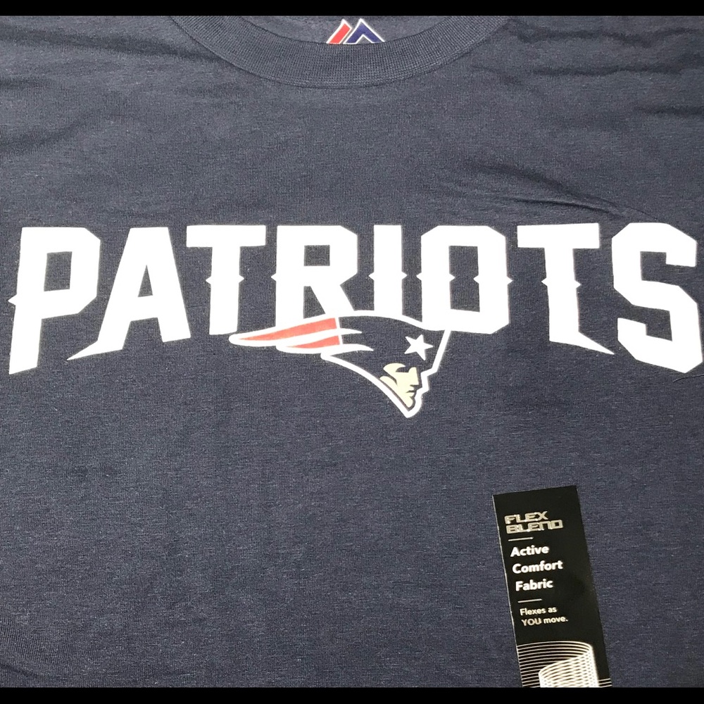 🏈 NFL T-Shirt M New England Patriots Flex Football - Picture 7 of 8